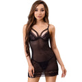 Ensemble 2 pièces dentelle Mélisenda chemise et string — vue principale