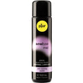 Flacon noir 100 ml de gel relaxant anal Pjur Analyse Me base silicone enrichi au jojoba, vue de face etiquette violette, lubrifiant glisse durable compatible preservatifs