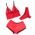Ensemble nuisette en soie et dentelle avec culotte — détail design 2