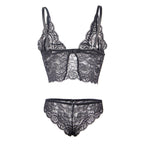 Ensemble nuisette en soie et dentelle avec culotte — emballage produit