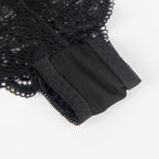 Ensemble nuisette en soie et dentelle avec culotte — finition matière