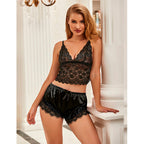 Ensemble nuisette en soie et pantalon en dentelle — emballage produit