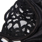 Body sexy en dentelle noire — détail base ventouse