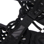 Body sexy en dentelle noire — finition matière