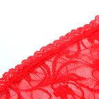 Babydoll rouge en dentelle évasé sensuel — comparatif dimensionnel