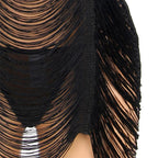 Robe à bretelles sensuelle avec string — vue de dos
