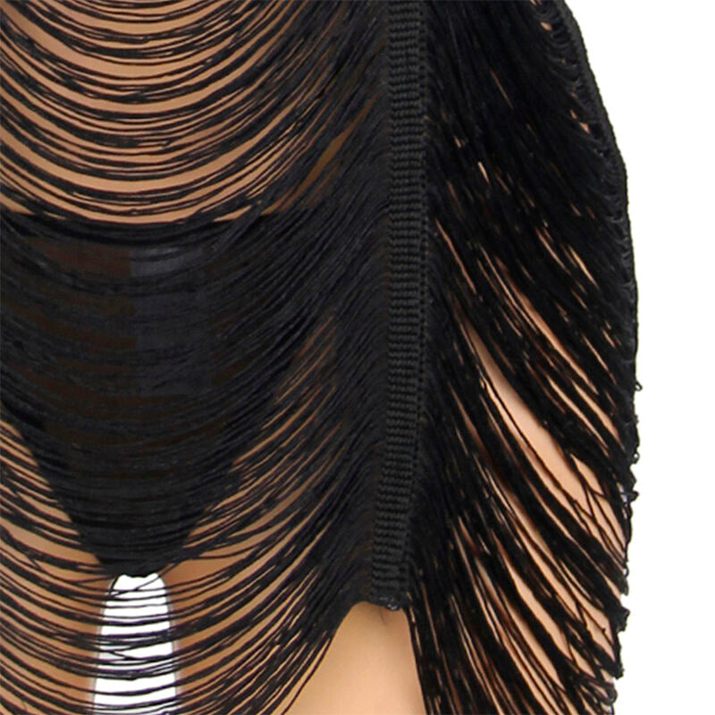 Robe à bretelles sensuelle avec string — vue de dos