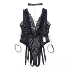 Body sexy Subblime avec porte-jarretelles Noir