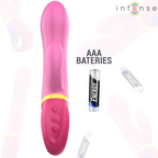 Vibromasseur rabbit rose double stimulation — détail texture surface