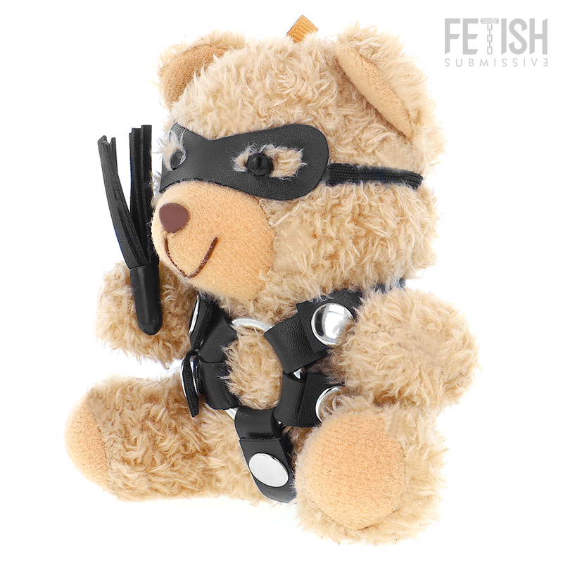 Nounours de collection look bondage cuir Ted — vue principale