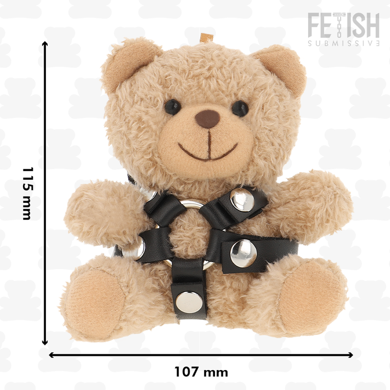 Ours en peluche déco look fétiche Bongo — détail texture surface