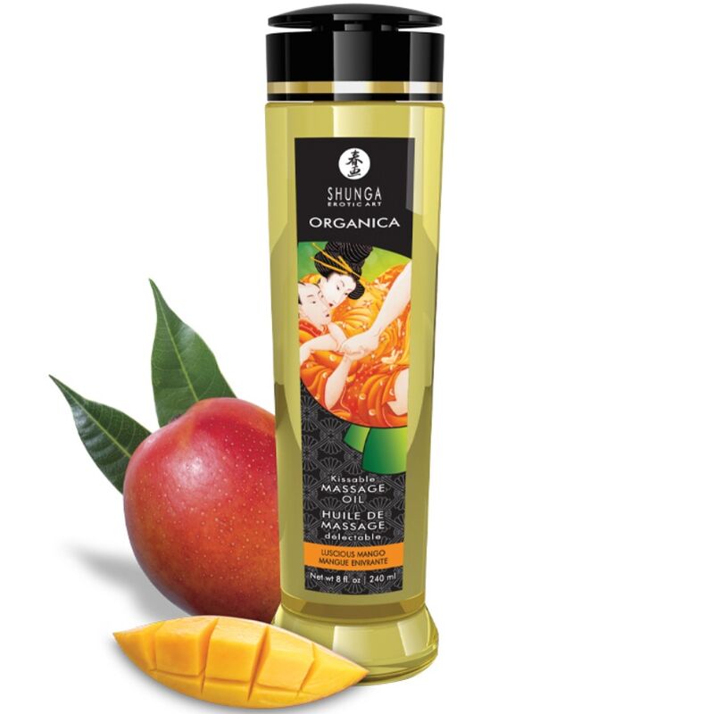 Huile de massage gourmande saveur mangue — vue principale