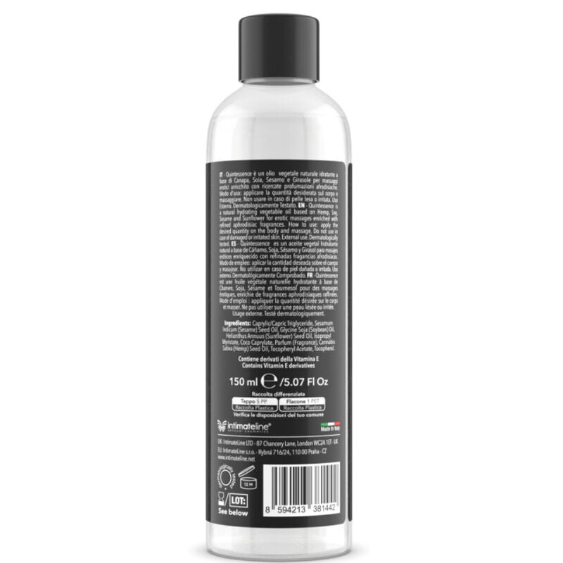 Huile de massage sensuelle nuage de sucre 150 ml — vue de profil