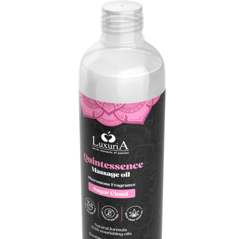 Huile de massage sensuelle nuage de sucre 150 ml — détail produit