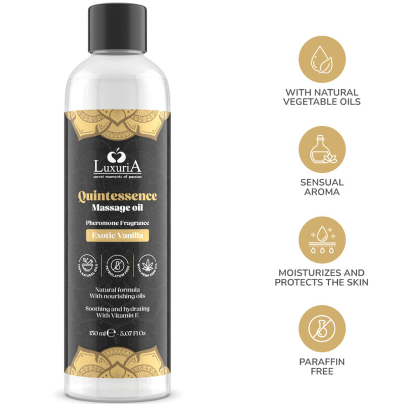 Huile de massage vanille exotique 150 ml — vue de dos