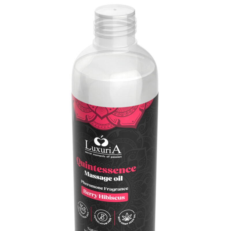 Huile de massage senteur baies aux huiles végétales — détail produit