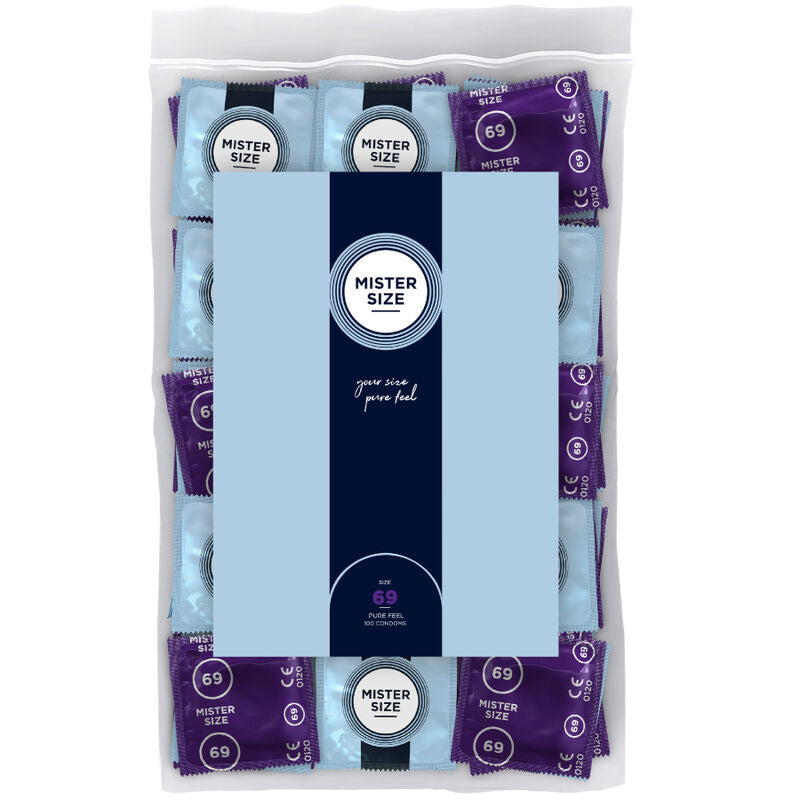 Préservatifs Mister Size taille XXXL — finition matière