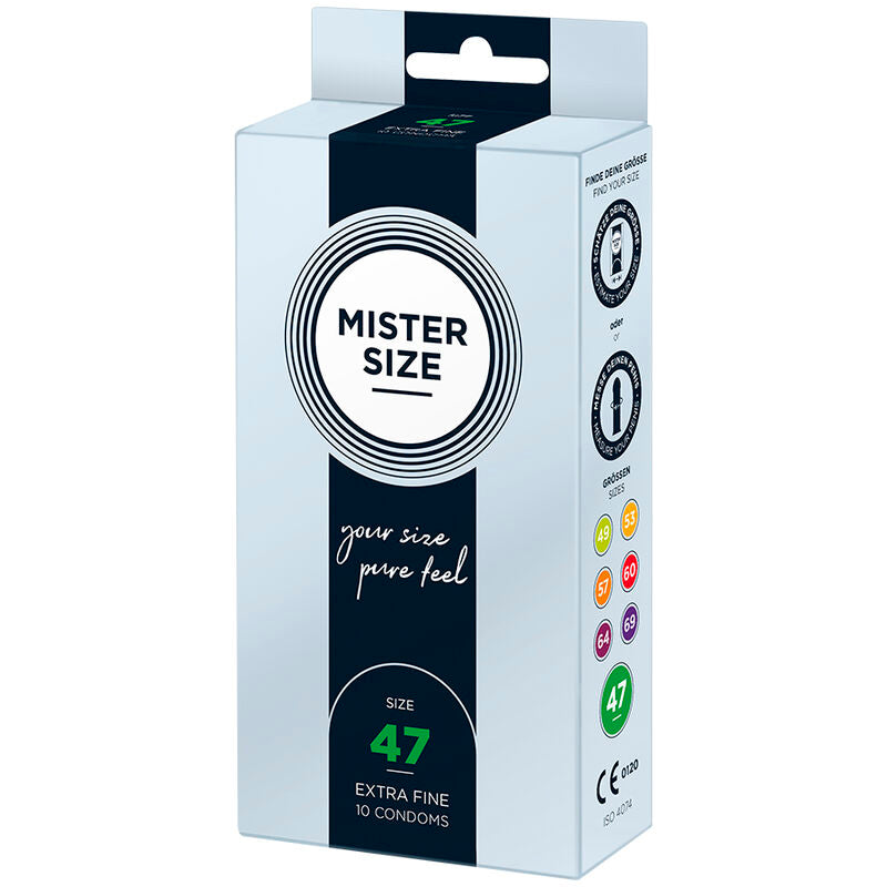 mister size preservatifs taille xs 47 mm 10 unites