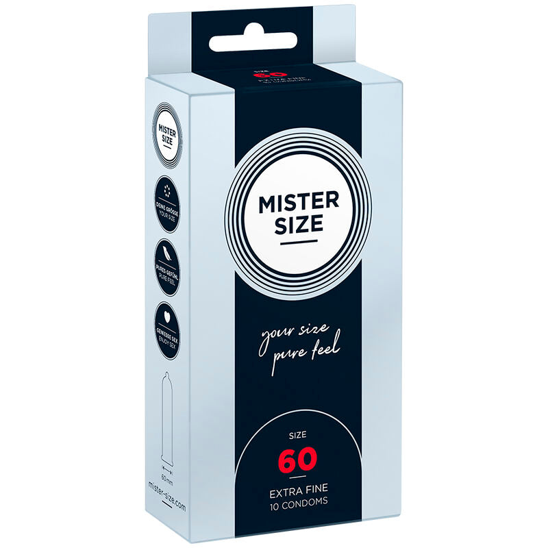 Préservatifs Mister Size — vue de dos
