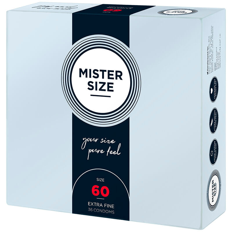 Préservatifs Mister Size — comparatif dimensionnel