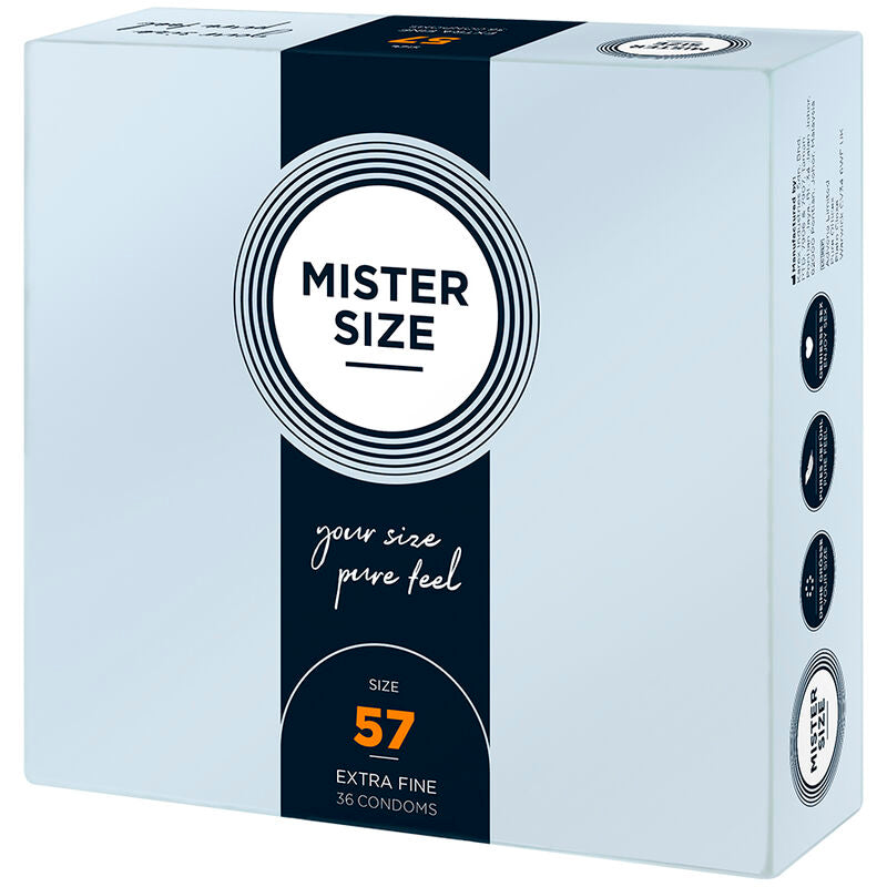 Préservatifs Mister Size — comparatif dimensionnel