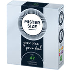 mister size preservatifs taille xs 47 mm 3 unites