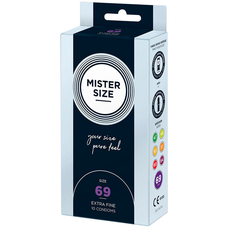 mister size preservatifs taille xxxl 69 mm 10 unites