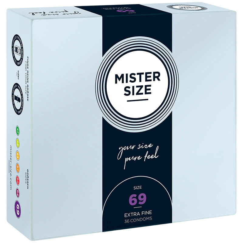 Préservatifs Mister Size taille XXXL — emballage produit