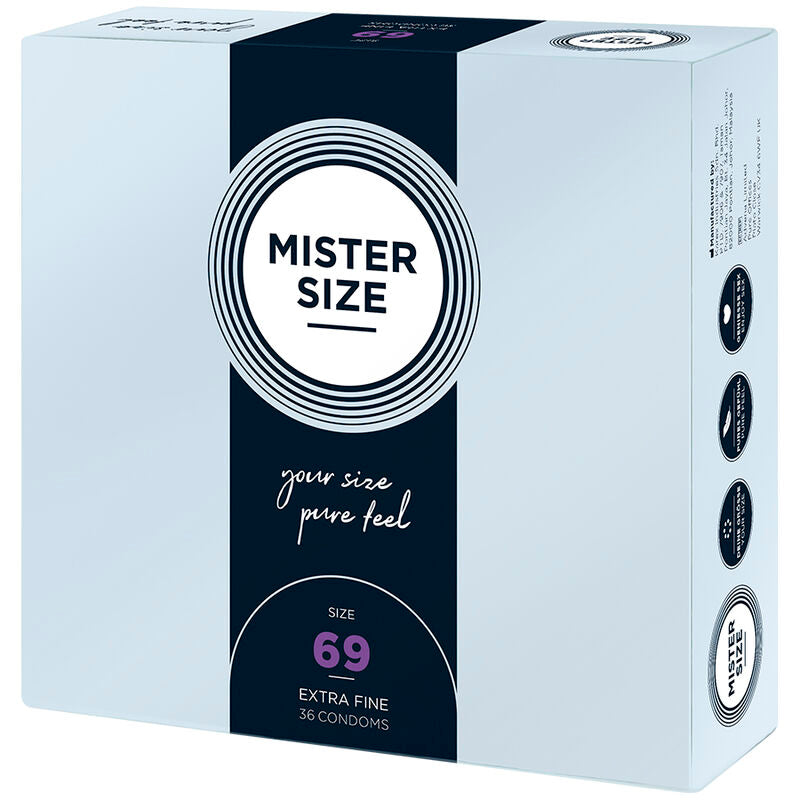 mister size preservatifs taille xxxl 69 mm 36 unites