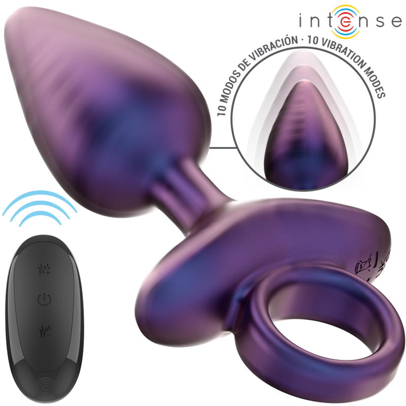 Plug anal vibrant en silicone avec télécommande — détail produit