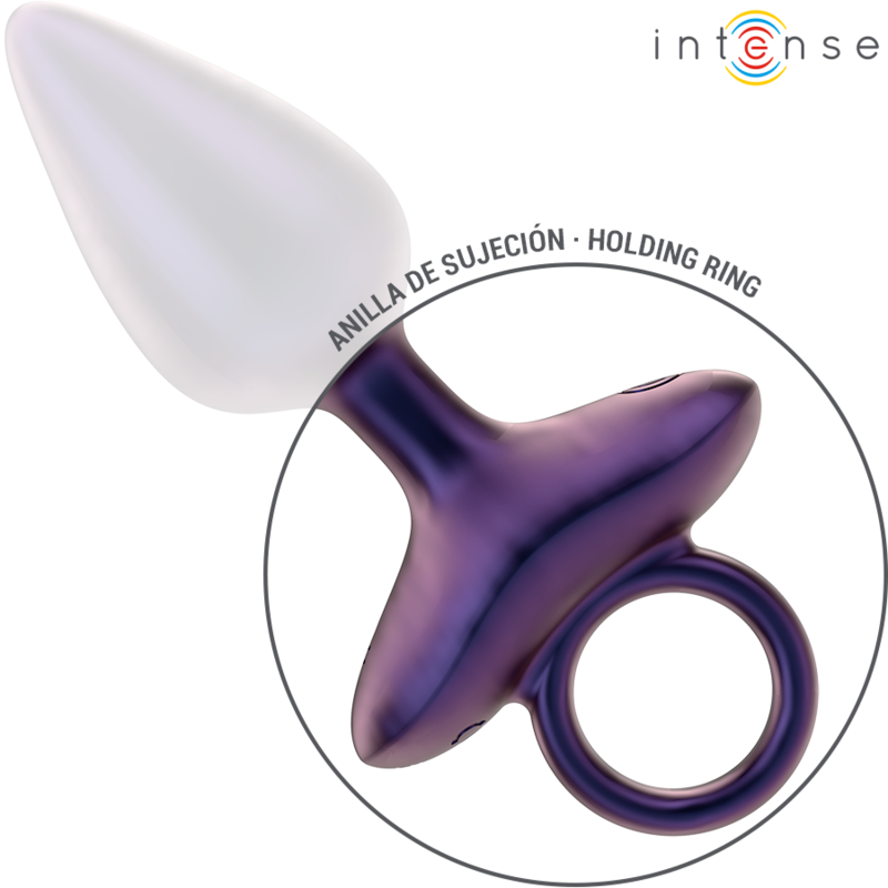 Plug anal vibrant en silicone avec télécommande — vue rapprochée