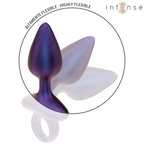 Plug anal vibrant en silicone avec télécommande — détail texture surface