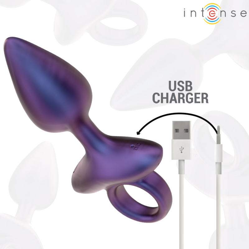 Plug anal vibrant en silicone avec télécommande — emballage produit
