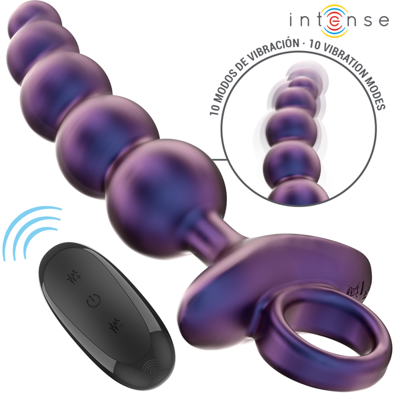Plug anal vibrant ergonomique télécommandé — détail produit