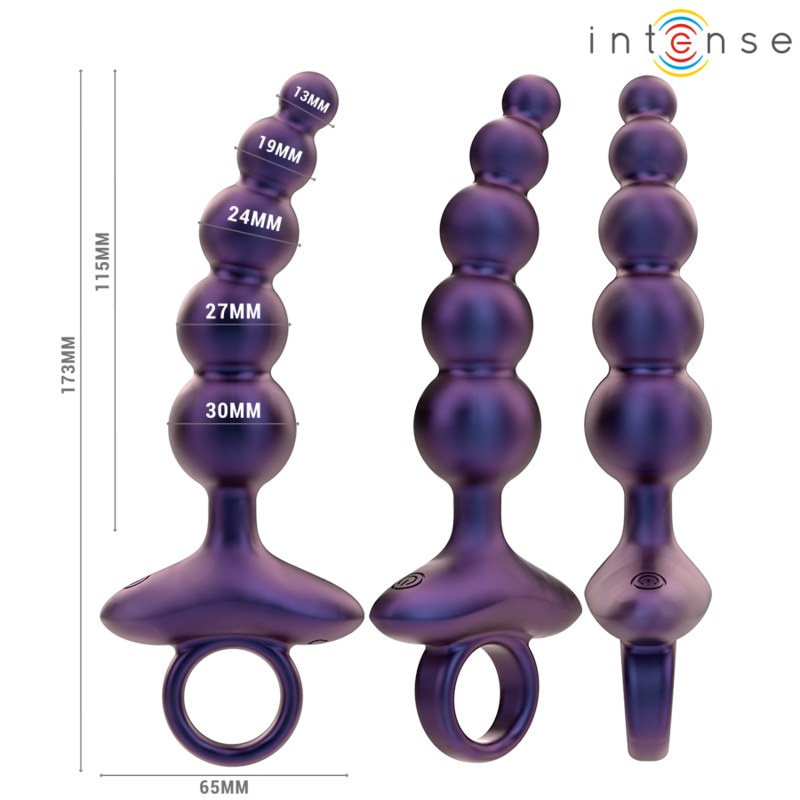 Plug anal vibrant ergonomique télécommandé — vue de profil