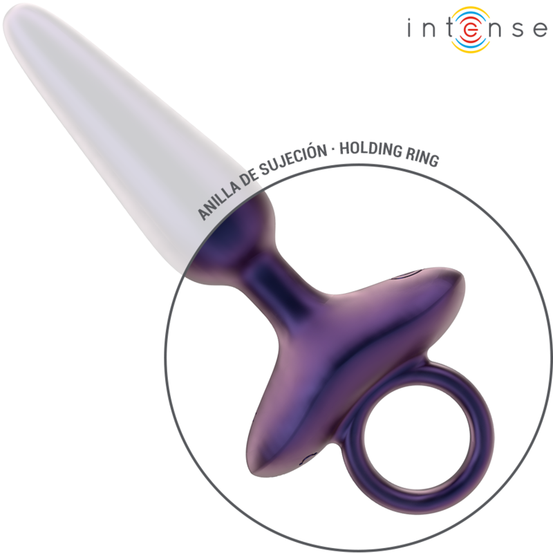 Plug anal vibrant silicone télécommandé 10 modes — vue rapprochée