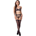 Ensemble Keila soutien-gorge, porte-jarretelles et culotte — vue principale