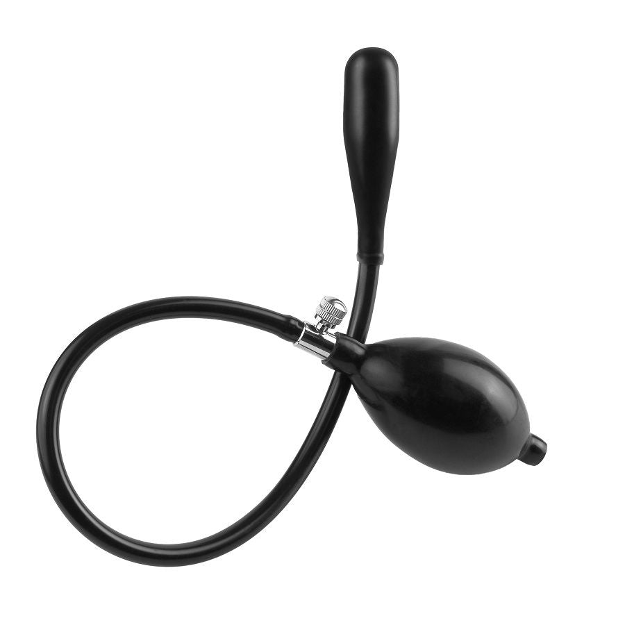 Plug anal gonflable et vibrant compact — détail produit