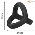 intense carson anneau penis double silicone noir modele 4