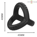 intense carson anneau penis double silicone noir modele 4