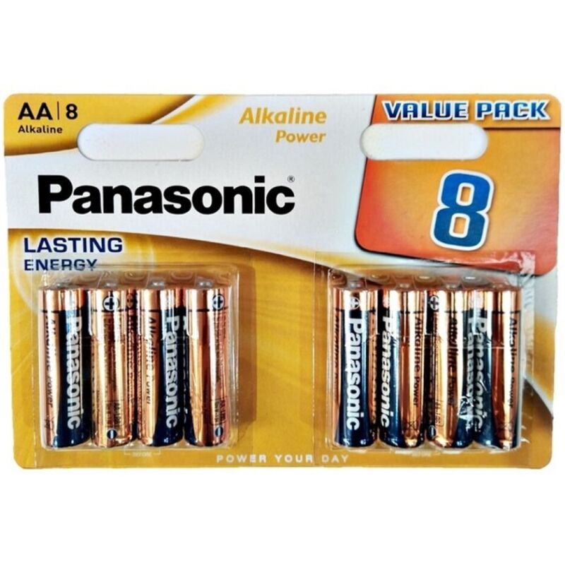 Blister de 8 piles alcalines AA LR6 — vue principale