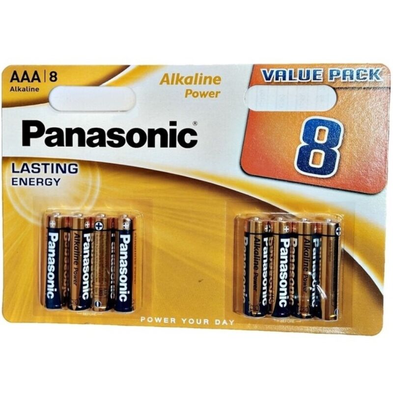 Piles AAA alcalines blister de 8 — vue principale