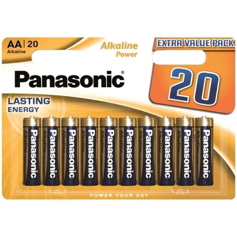 Pack de 20 piles alcalines AA LR6 — vue principale