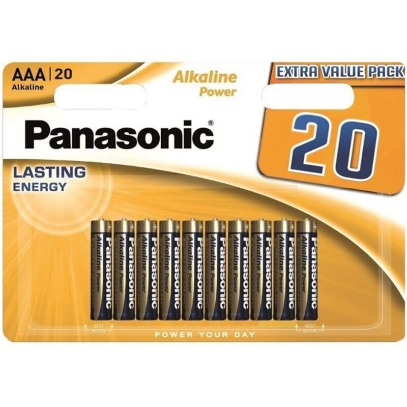 Piles AAA alcalines blister de 20 — vue principale