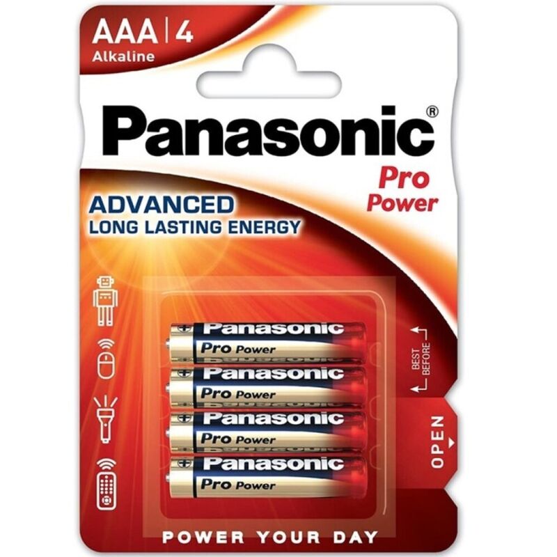 Blister de 4 piles alcalines AAA LR03 — vue principale