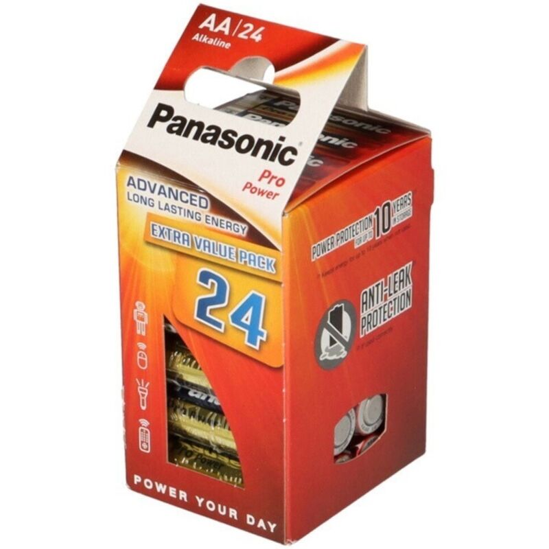 Pack de 24 piles alcalines AA LR6 — vue principale