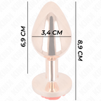 Plug anal métal orné d'une rose rouge — emballage produit 3