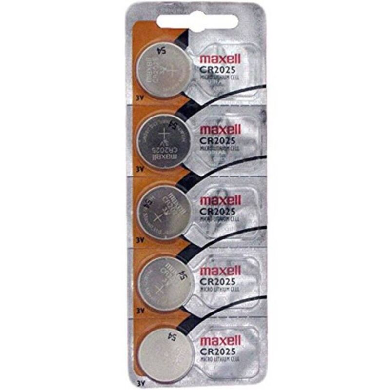 Blister de 5 piles bouton lithium CR2025 3V — vue principale