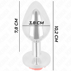 Plug anal métal orné d'une rose rouge — packaging fournisseur 2