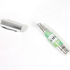 Flacon stylo Gaia For Women ouvert, capuchon argente pose a cote, spray parfum feminin aux pheromones Secret Play au format nomade facile a emporter.